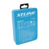 XTLINE Sada vybrušovaných vrtáků do kovu HSS-G, 19 dílů | 1-10 mm, kovový box