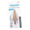 XTLINE Vrták stupňovitý HSS TiN | 4-12 mm krok 2 mm (HEX)