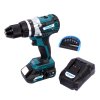 XTLINE Aku vrtačka s příklepem bezuhlíková 18 V, 65 Nm + baterie 2.0 Ah + nabíječka 2.4 A + sada bitů 7 dílů + box