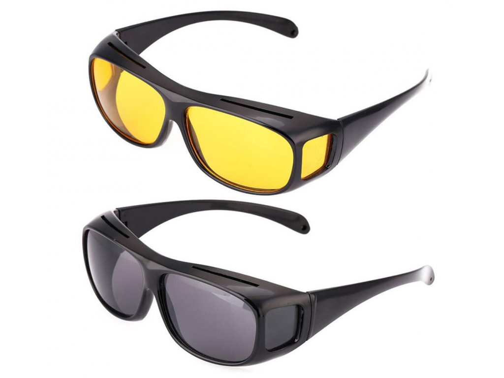HD Vision brýle pro jízdu žluté nebo černé skla - novexplus.cz