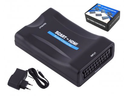 Adaptér z SCART AV EURO na HDMI TV