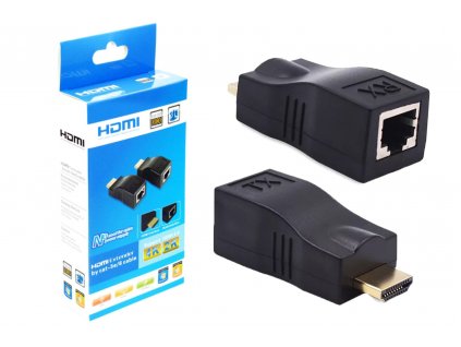 Extender HDMI přes konektor RJ45 Cat 5e/6 4K verze