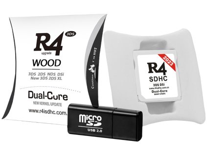 R4i Dual-Core SDHC RTS karta pro Nintendo se čtečkou microSD