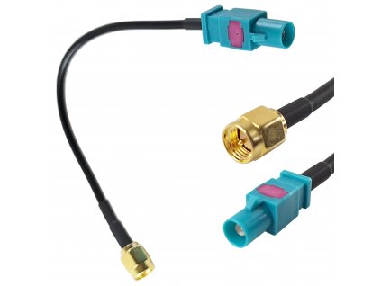 Kabel, adaptér GPS antény s konektorem FAKRA pro automobilové navigace s konektorem SMA