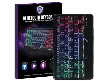 Bezdrátová Bluetooth klávesnice s RGB podsvícením pro Samsung Galaxy Tab А9+ 11.0" SM-X210 SM-X215 SM-X216 LED