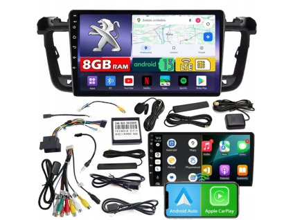 AUTORÁDIO NCS ZQ9 PEUGEOT 508 2010-2018 ANDROID NAVIGACE 8GB LTE
