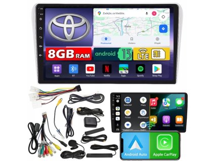 AUTORÁDIO NCS ZQ9 TOYOTA AVENSIS 2002-2009 ANDROID 8GB LTE