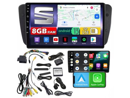 AUTORÁDIO NCS ZQ9 SEAT IBIZA 6J IV 4 2008-2017 ANDROID 8GB LTE