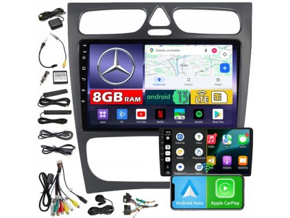 Autorádio NCS ZQ9 Mercedes-Benz Třída-C W203 2000-2007 Android Navigace 8GB LTE