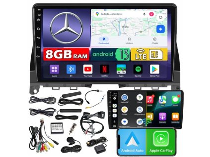 Autorádio NCS ZQ9 Mercedes-Benz Třída-C W204 2007-2014 Android Navigace 8GB LTE