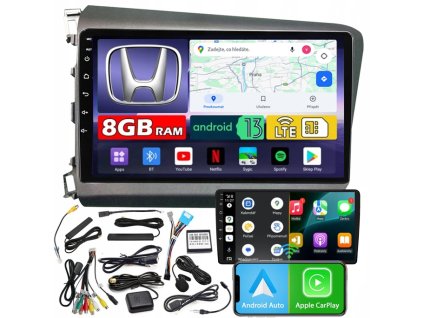Autorádio NCS ZQ9 Honda Civic IX 2011-2017 Android Navigace 8GB LTE