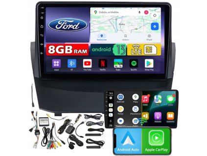 Autorádio NCS ZQ9 Ford Fiesta Mk7 2008-2017 Android Navigace 8GB LTE