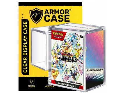 PRŮHLEDNÁ AKRYLOVÁ KRABIČKA NA KARTY Pokémon TCG – Booster Bundle v angličtině