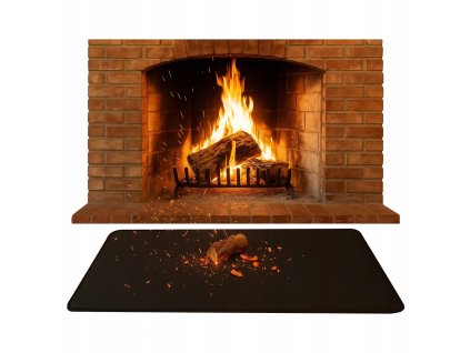 Ochranná ohnivzdorná podložka pod krb, kamna, ohniště nebo gril – velikost XXL