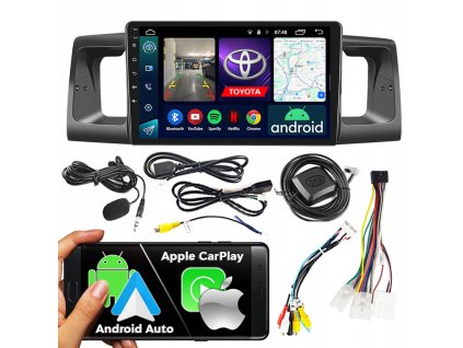 AUTORÁDIO NCS RS-305 TOYOTA COROLLA E12 2001-2007 ANDROID NAVIGACÍ