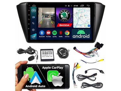 AUTORÁDIO NCS RS-305 SKODA FABIA 3 III 2014-2021 ANDROID NAVIGACÍ