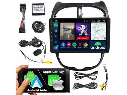 Autorádio NCS RS-305 Peugeot 206 206CC 1998-2012 Android Navigace