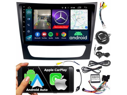 Autorádio NCS RS-305 Mercedes-Benz Třída-E W211 2002–2009 Android Navigace