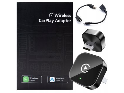 Adaptér CarPlay Android Auto Plug&Play – bezdrátový USB modul pro iOS a Android