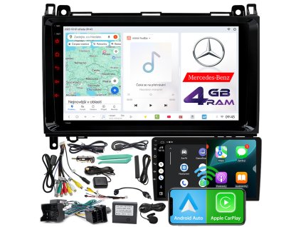 Autorádio NCS D9 Mercedes-Benz Vito W639 2003-2014 Android Navigace 4GB LTE