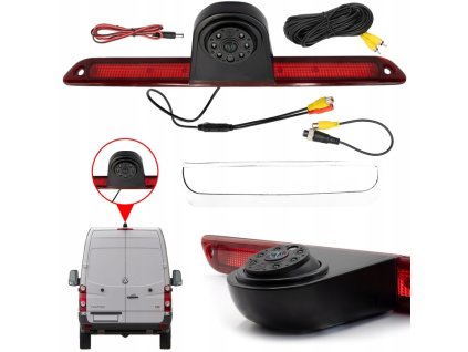 Couvací kamera pro dodávku Volkswagen Crafter 2006–2016, IP68, Anti-Fog, HD, 6× IR LED