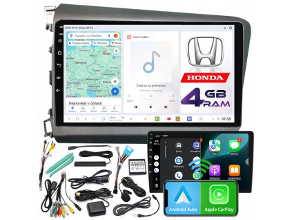 Autorádio NCS D9 Honda Civic IX 2011-2017 Android Navigace 4GB LTE