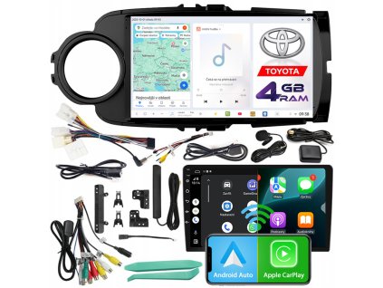 Autorádio NCS D9 Toyota Yaris III 2011-2020 Android Navigace 4GB LTE Černý
