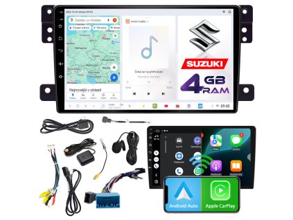 Autorádio NCS D9 Suzuki Grand Vitara 2005-2014 Android Navigace 4GB LTE