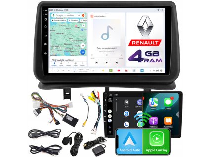 Autorádio NCS D9 Renault Clio III 2005-2013 Android Navigace 4GB LTE