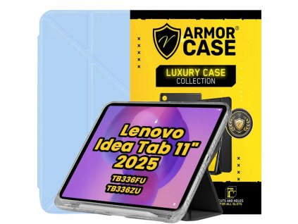 Modré ochranné pouzdro pro Lenovo Idea Tab 11" 2025 s průhlednými zády