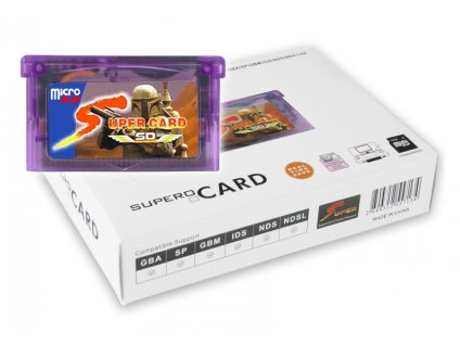 Herní adaptér Super Card MicroSD  Nintendo GBA, GBA SP, GB Micro, DS Lite