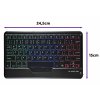 Bezdrátová Bluetooth klávesnice s RGB podsvícením pro Apple iPad AIR 5 10.9" Apple iPad Air 6 11" (2024) A2899 A2900 A2902