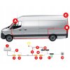 Couvací kamera pro dodávku Mercedes Sprinter W906 / W907, IP68, Anti-Fog, HD, 6× IR, Night Vision