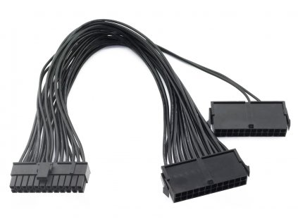 Adaptér ATX pro 2 napájecí zdroje k PC 24 pin