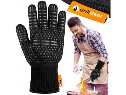Žáruvzdorná velká rukavice chňapka na grilování vaření