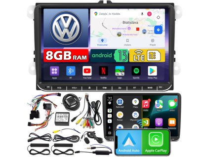 RÁDIO NAVIGÁCIA NCS ZV9 ANDROID VW MULTIVAN T5 2009-2015 8GB LTE