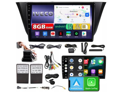 AUTORÁDIO NCS ZQ9 IVECO DAILY 2013-2023 ANDROID 8GB LTE