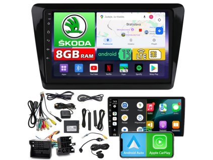 AUTORÁDIO NCS ZQ9 SKODA RAPID 2012-2020 ANDROID 8GB LTE
