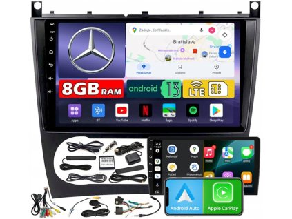 AUTORÁDIO NCS ZQ9 MERCEDES-BENZ W203 W209 2000-2007 ANDROID 8GB LTE