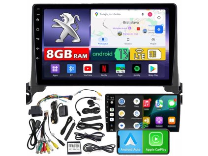 AUTORÁDIO NCS ZQ9 PEUGEOT 3008/4008/5008 2017-2020 ANDROID LTE 8GB