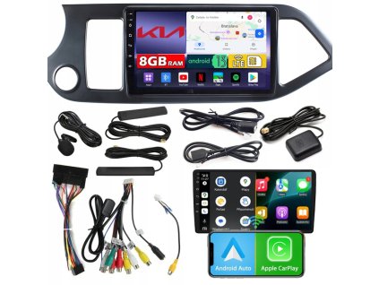 AUTORÁDIO NCS ZQ9 KIA PICANTO 2011-2017 ANDROID NAVIGÁCIA 8GB LTE