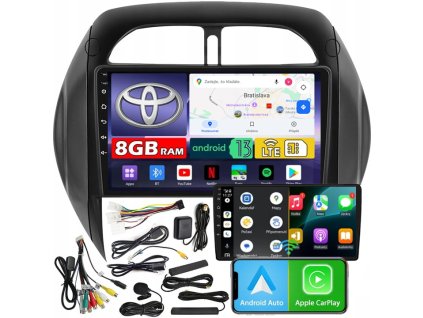 AUTORÁDIO NCS ZQ9 TOYOTA RAV4 2001-2006 ANDROID NAVIGÁCIA 8GB LTE
