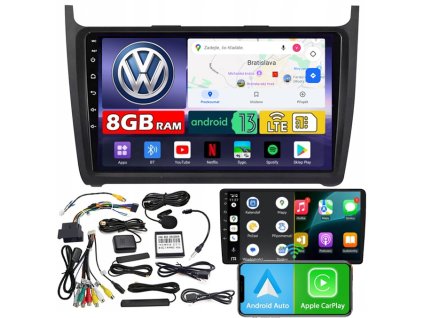 AUTORÁDIO NCS ZQ9 VOLKSWAGEN POLO 5 V 2009-2017 ANDROID 8GB LTE