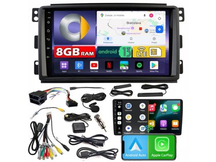 AUTORÁDIO NCS ZQ9 SMART FORTWO 2005-2010 ANDROID NAVIGACE 8GB LTE