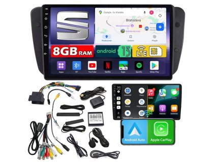 AUTORÁDIO NCS ZQ9 SEAT IBIZA 6J IV 4 2008-2017 ANDROID 8GB LTE