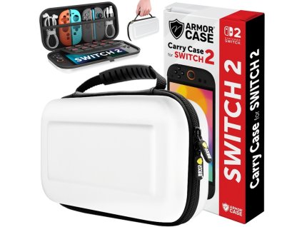 VYSTUŽENÉ PUZDRO PRE KONZOLU NINTENDO SWITCH 2 BIELE