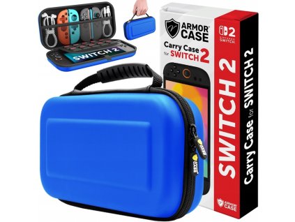 VYSTUŽENÉ PUZDRO PRE KONZOLU NINTENDO SWITCH 2 MODRÉ