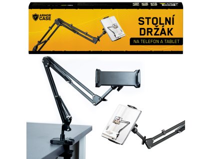 Stolový držiak / statív / stojan na telefón a tablet čierny ArmorCase