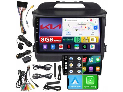 Autorádio NCS ZQ9 Kia Sportage III 2010-2015 Android Navigácia 8GB LTE