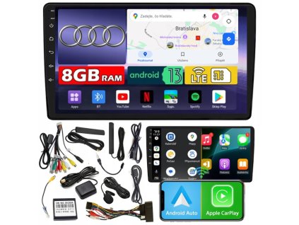 Autorádio NCS ZQ9 Audi A4 B6 2000-2004 Android Navigácia 8GB LTE